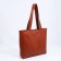 Shopper bag on magnet, brown color