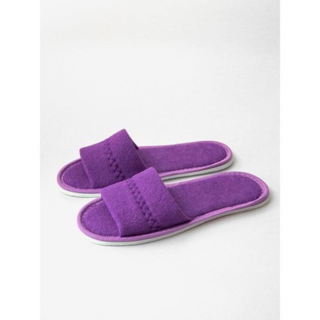 Women's slippers open nose, size 39-41, purple color-4