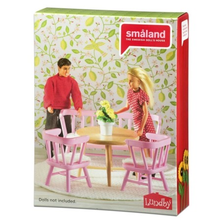 Game set of accessories for the puppet house "Kitchen set with a buffet"-1