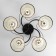 Chandelier "Edott" 5he27 40w Black 53x53x25 cm Bayerlux