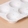 Konfinetta baking form “Figures. Circle ”, silicone, 28 × 18 × 3.5 cm, 6 cells (D = 7.8 cm), white color