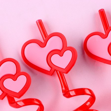Plastic “hearts” cocktails, in a set 4 pieces-1