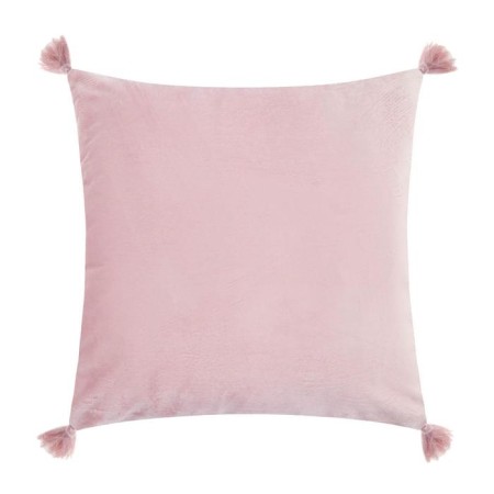 Decorative pillowcase with brushes Ethel Color Pink, 45x45 cm, polyester, velor