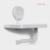 Holder for toilet paper on V VelIKOLOK, 17 × 18 × 11.5 cm, white color