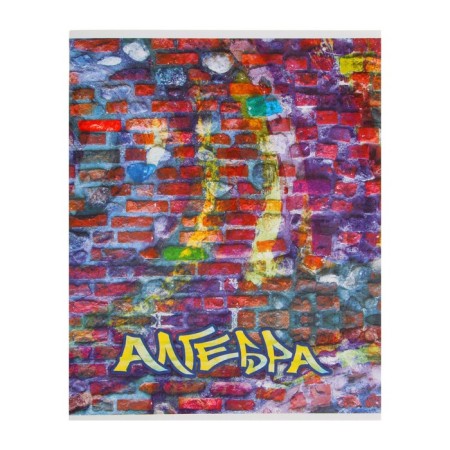 A notebook "Brick" 40 sheets in the cell "Algebra", paper cover, block No. 2