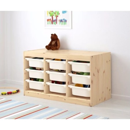 TROFAST-2 rack, with containers, a pine array-11