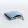 Women's wallet on the button, blue color
