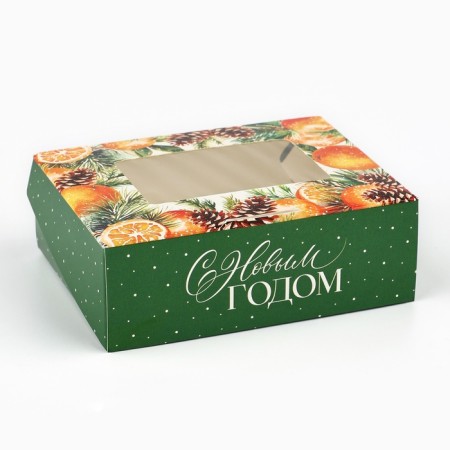 Folding box "New Year's botanist", 10 x 8 x 3.5 cm, New Year-2
