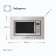Built -in microwave Delvento DV 2012, 700 watts, 20 l, 5 modes, grill, gray