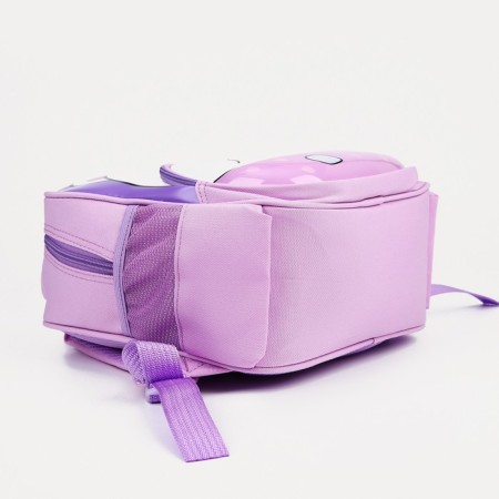 Baby backpack on lightning, 3 outer pockets, lilac/pink color-2