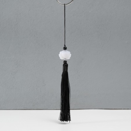 Textile suspension, plastic "Brush. Lotus" black 1.2x2.7x14.5 cm