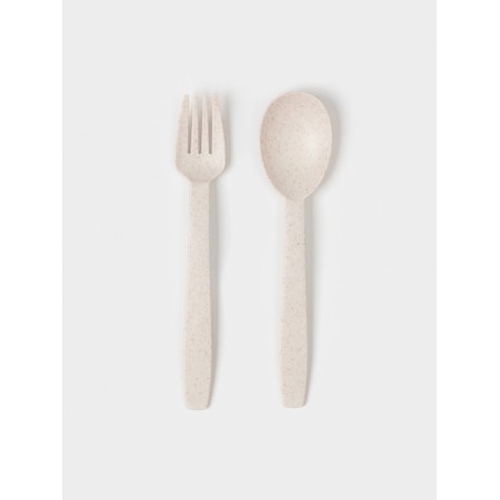 Lunch-Boxing Plastic Dolyana "Flamingo", 22 × 16 × 7.5 cm, 2 compartments, fork, spoon, color mix-3