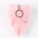 Soft toy "Cat with a flower", on a key fob, 11 cm, Mix color
