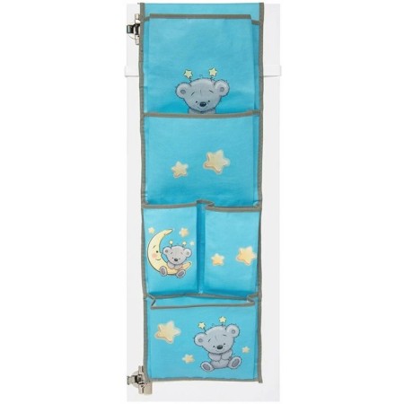Organizer, children's suspension "Bear", 24x94 cm, blue