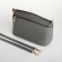 Bag Women's Cross-Bodi with a zipper, gray color