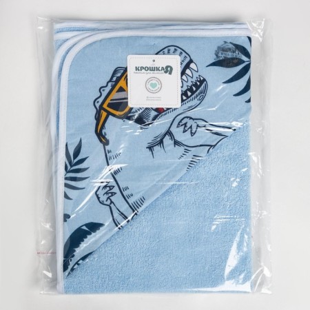 A towel of a terry crumb I am "T-Rex King", 75x75 cm, 100% cotton. 340g/m2-5