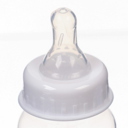 A bottle for feeding, a classic throat, 60 ml., From 3 months, pink color-3