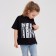 T -shirt Children's minku "Birch", Black color, height 116
