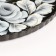 Tray "rose on black" art painting 28 cm