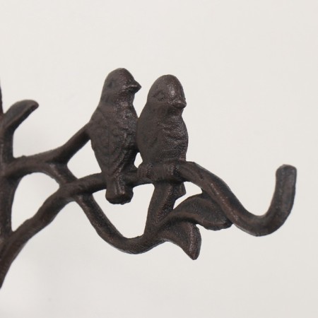 Decorative metal hook suspended "two birds on the branches" 17x23 cm-2