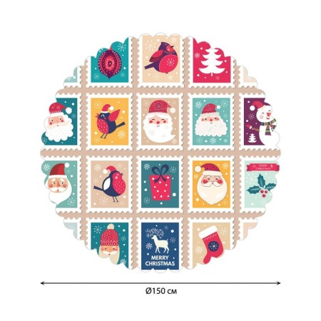 The tablecloth “Festive brands”, round, Saten, d = 150 cm-1