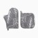 Set of kitchen. "EASE" mittens-seging 20x28cm, 19x19cm severity, 100% HL