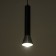 Claret suspension lamp GU10 35W black chrome 7x7x25.5-125.5cm