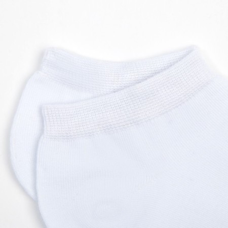 Men's socks shortened minku "bamboo", white color, size 40-41 (27 cm)-1