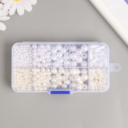 Beads in the box "Pearls" 10 divisions 12.9x6.7x2.2 cm-3