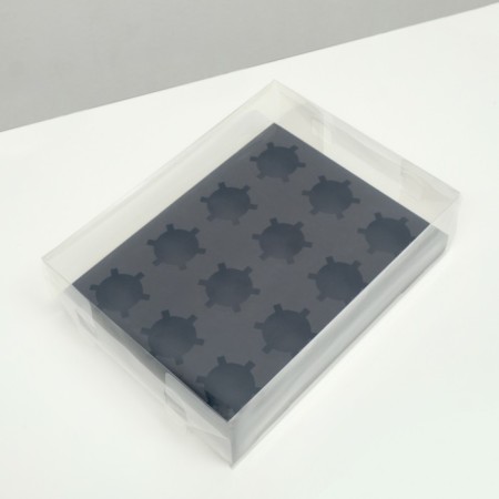 Box for 12 cupcakes, black, 34.7 × 26.3 × 10 cm-1