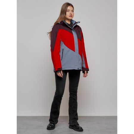 Ski jacket female, size 58, red color-14