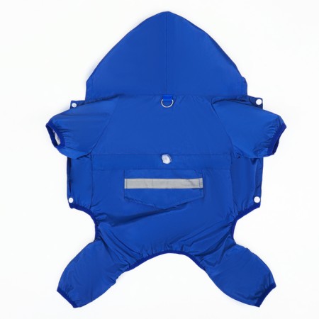 Combiason for dogs, demi -season with a lining, size XS (DS 22, OG 34 cm), blue-11