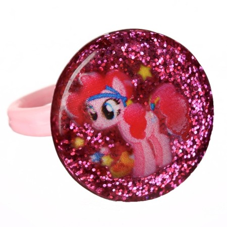 A set of rings on the holographic substrate "Pony" 5 pcs, My Little Pony mix-2