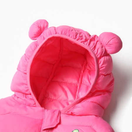 Warm vest for girls, pink color, height 116-122 cm-1