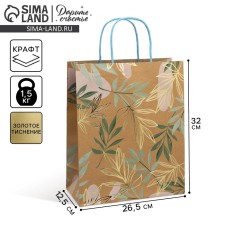 Gift Craft Package, Packaging, Eco Mood, 32.4 x 26.7 x 12.7 cm