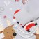 New Year. Pajama nursery (longshille/trousers), gray/red color, height 140 cm