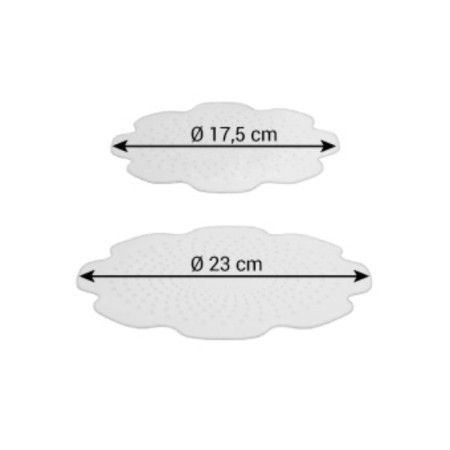 Silicone caps 4food elastic for Ø 17 and 23 cm, 2 pcs-1