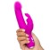 Double stimulation vibrator Happy Rabbit Slimline Realistic, 24.1 cm, purple
