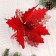 Decor "Winter Flower" Shine, 23x25 cm, red