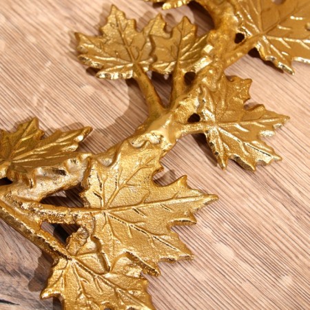 Summary for 4 candles "maple leaves" aluminum 46x46x18 cm-7