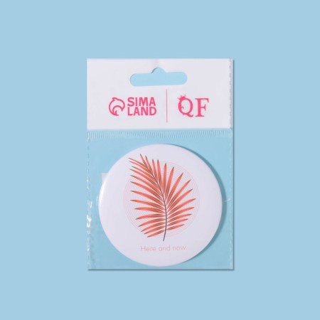 Pocket mirror "Plants", d = 7 cm, color mix-5