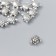 Beads Metal for creativity "Little Turtle" silver set 15 pcs