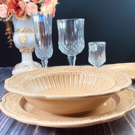 A set of deep plates Lenardi "Bavaria", D = 23 cm, 6 pcs