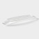 Porcelain dish Magistro "Blanche", 40 × 13 × 4 cm, white color