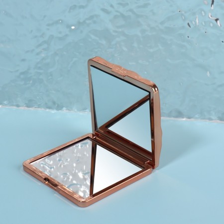 Mirror folding "waves", 7 × 7 cm, color pink gold-3