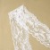 Elastic lace, 65 mm × 10 ± 1 m, white color