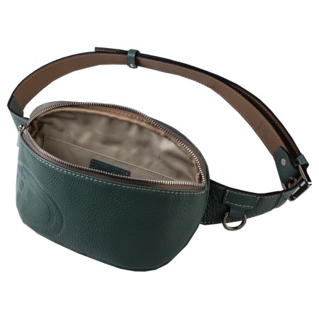 Waist bag, lightning department, adjustable belt, green color-1