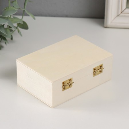 Casket wood under the painting "rectangular" without lock 11x7.5x4 cm-2
