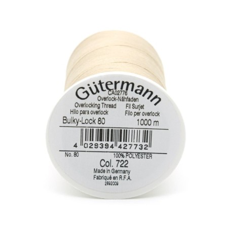Bulky-Lock 80 Textured thread, 1000m, 730808 (722 light beige)-1