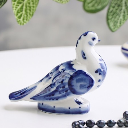 Souvenir "Pigeon" Small, 13x6x10.5cm, Gzhel-2
